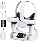 Charging Dock for Meta Quest 2,VR Charging Station for Oculus Quest 2 Touch Controller and VR Hea...