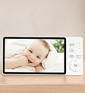 jeeber 1080P No WiFi Video Baby Monitor, 5" IPS 1080p Screen, HD Night Vision, Two-Way Talk, Lull...