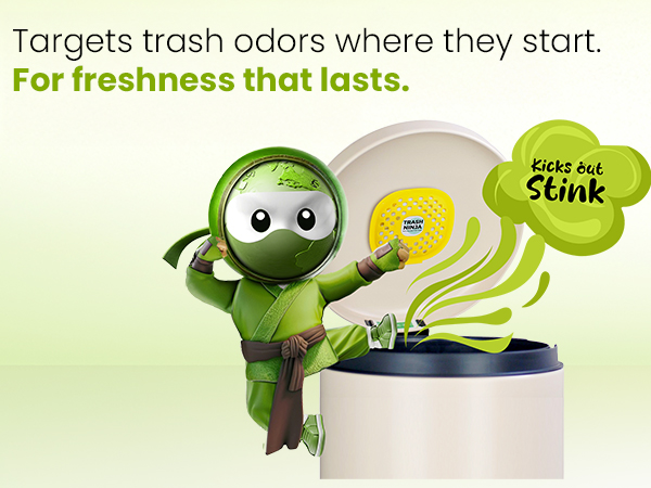 Targets Trash Odors Where They Start for Freshness That Lasts