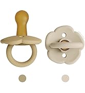 Moonkie Natural Rubber Pacifiers Set of 2, BPA-Free Comfy Safe Baby Pacifier Newborn Essentials |...