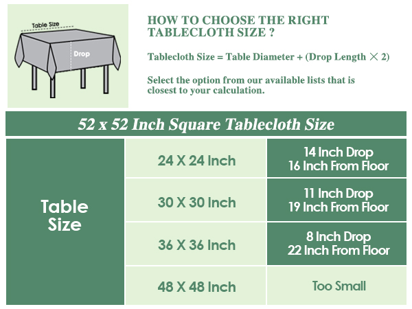 square tablecloths white
