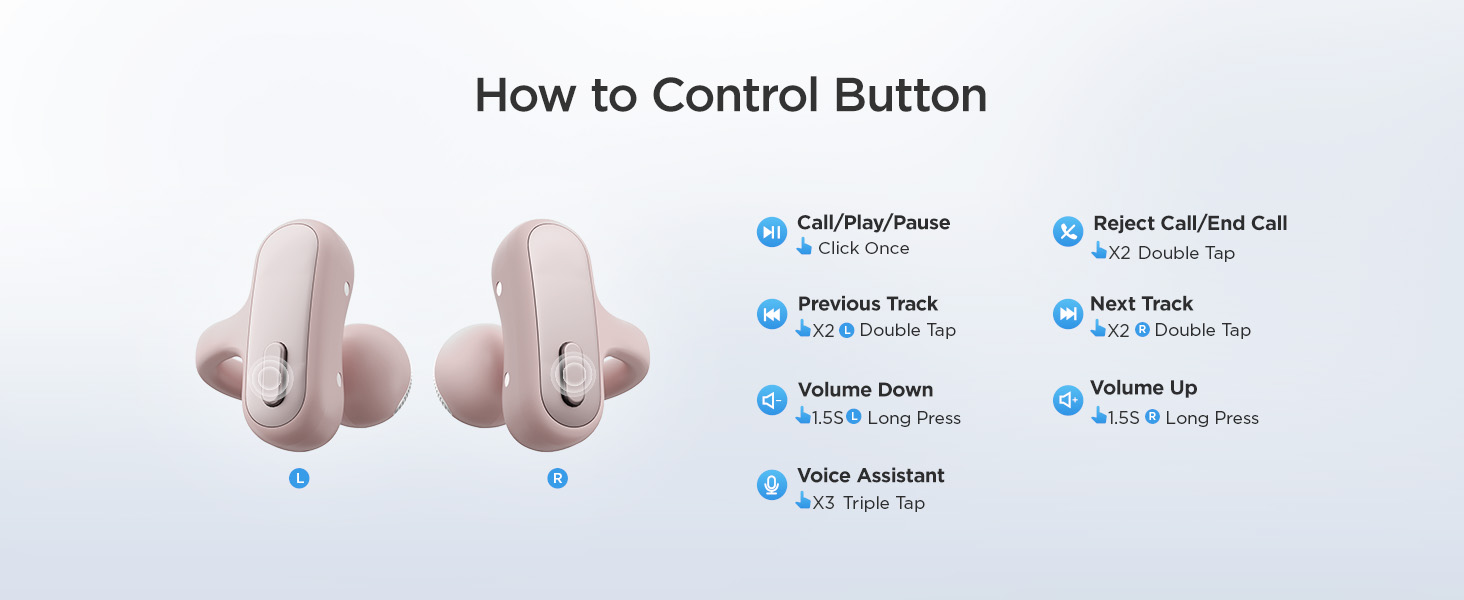 clip-on open-ear earbuds