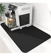 WISELIFE Coffee Mat Super Absorbent Dish Drying Mat Coffee Bar Accessories Match with Machine Lar...