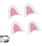 Pniwuno 2 Pairs Cat Ears Helmet Decorations, Self-Adhesive Cat Ear Attachments for Helmets, Water...