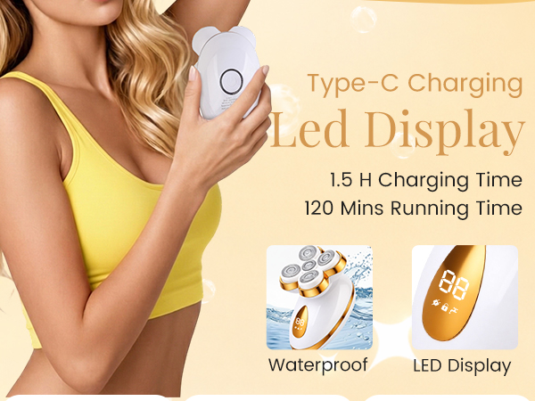 Type-C ChargingLed Display 1.5 H Charging Time 120 Mins Running Time