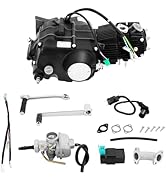 110CC Engine Motor Set 4 Speed Engine Motor Pit Dirt Bike Kick Start Engine with CDI Ignition Sys...