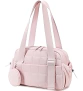 CAMTOP Mini Gym Bag for Women, Small Gym Tote Bag Puffy Quilted Sports Duffel Bag with Wet Compar...