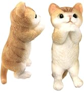 Big Hand Painted Cat Squishy Toys,Large Cute Ultra Soft Kitty Squeeze Fidget Toys for Stress Reli...
