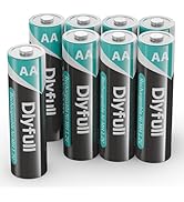 DLYPOW Rechargeable AA Batteries, 2800mAh True High Capacity AA Rechargeable Batteries with Low S...