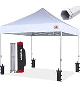 ABCCANOPY Commercial Pop Up Canopy Tent 10x10 Premium-Series, White