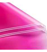 RUSPEPA 20 Sheets Flower Wrapping Paper - Hot Pink Gradient Color Plastic Packaging - Waterproof ...