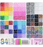 120,000 PCS Jelly Rhinestones Bedazzling Kit with 84 Grids in 7 Boxes, Bedazzler Kit with 3mm Res...