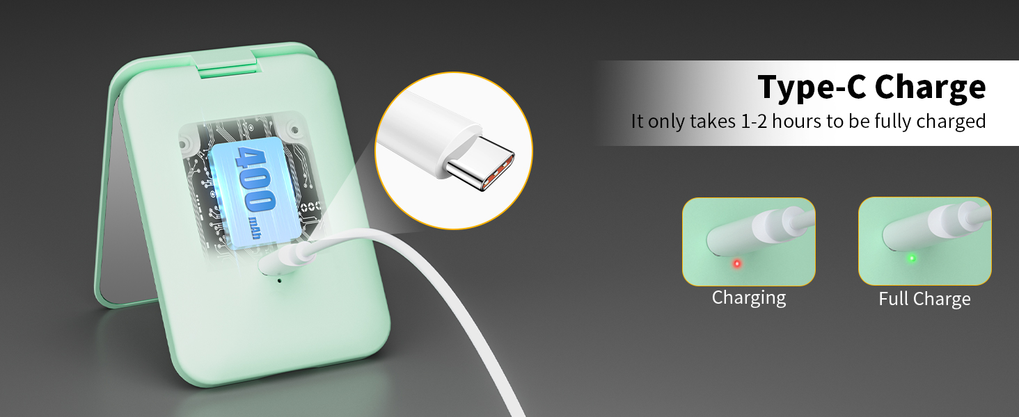 lighted makeup mirror with magnification