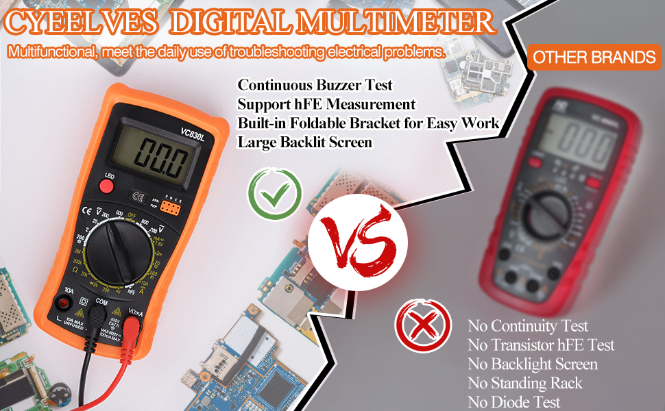 Cyeelves digital multimeter