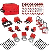 TRADESAFE Breaker Lockout Tagout Electrical Loto Kit, 120/277V to 480/600V Circuit Breaker Lockou...