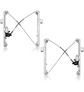 OVANOH Pair Front Driver & Passenger Power Window Regulator w/Motor Compatible for Chevy Silverad...