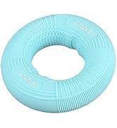 uxcell Hand Grip Strengtheners, Silicone Rings Fingers Forearms Exercises Grip Trainer for Rock C...