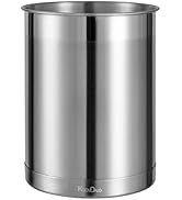 KSENDALO Stainless Steel Utensil Holder - 6.5inch Tall Kitchen Utensil Organizer with Weighted Ba...