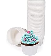 TRUSBER Baking Cups,100pcs Paper Cupcake Liner Standard Wrappers Nonstick Muffin Molds Greaseproo...