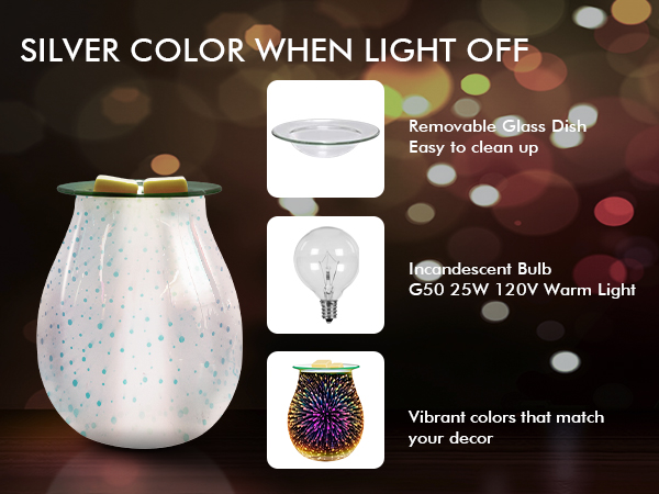 3D Fireworks Wax Melts Warmer - 3