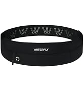 WATERFLY Running Belt Pack: Slim Waist Bag for Men Women, Workout Fitness Phone Holder for ...