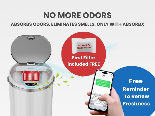 No more odors with AbsorbX filter