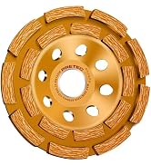 PRETEC 4 1/2 inch Concrete Grinding Wheel, 18-Segment Double Row Diamond Grinding Wheel with 7/8"...