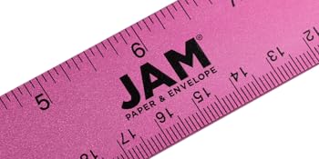 fuchsia aluminum rulers