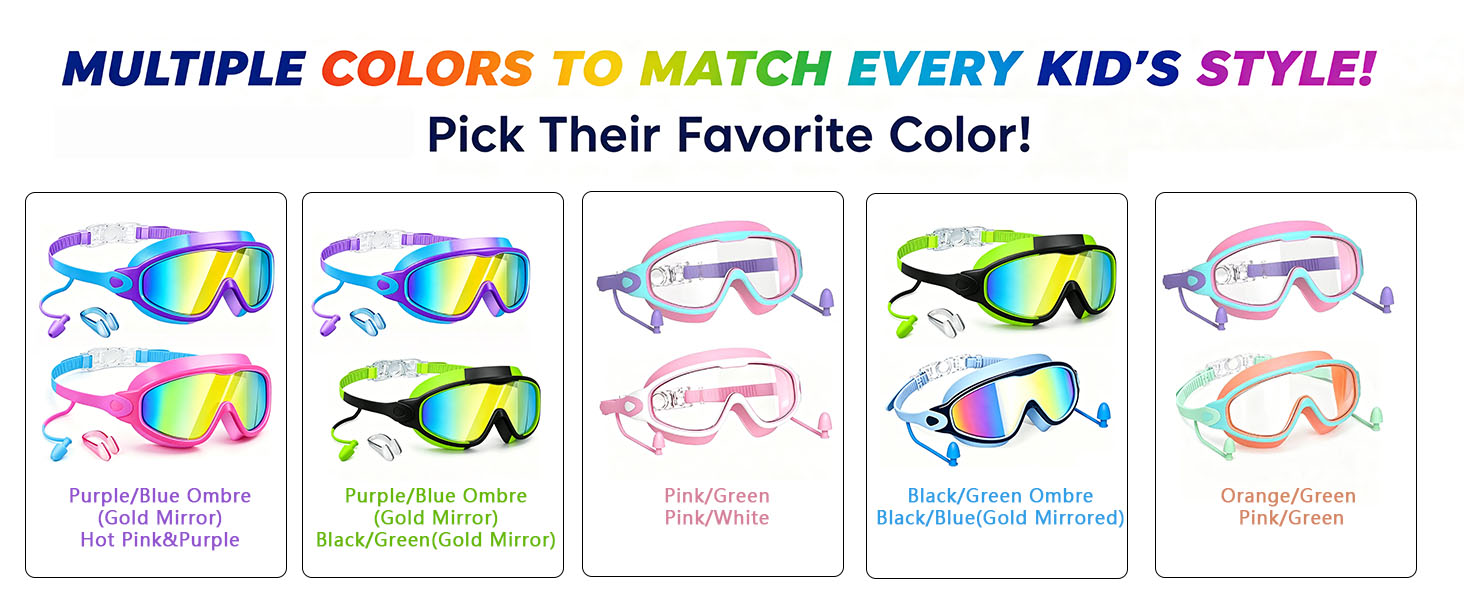 mirrored swim goggles kids swim goggles for boys girls childrens swim goggleswaterproof goggles