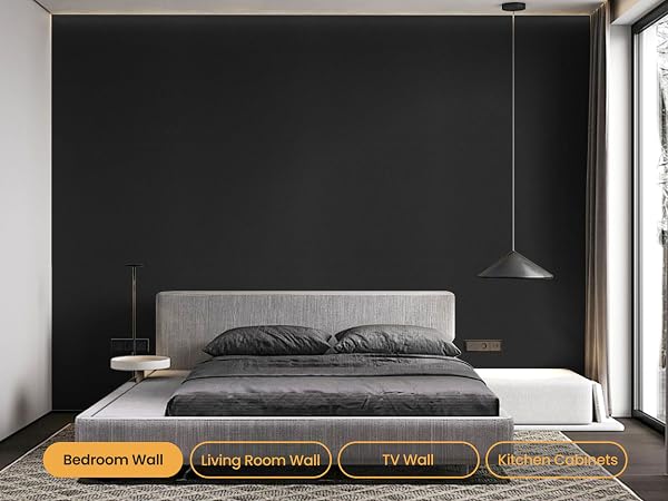 black vinyl wrap wall paper