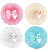 4PCS Dusting Powder Puff,Body Powder Puffs,Large Fluffy Powder Puff,Soft Washable Reusable Velour...