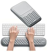 Vaydeer Wrist Rest for Computer Keyboard & Mouse Pad Set – Gray, Ergonomic Memory Foam Wrist Supp...