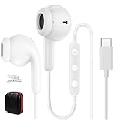 USB C Headphones Wired Earbuds for iPhone 17 16 15 Pro Max Air Samsung S25 S24 Ultra FE Wired Ear...