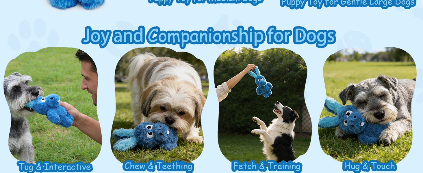 blue donkey dog toys for medium dogs