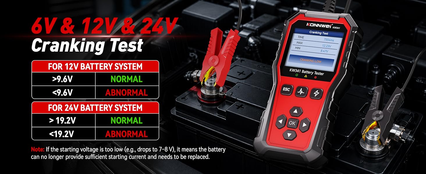 KW341 Battery Tester