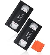 Arsvita VHS / VCR Head Cleaner, 2 Pack Video Head Cleaning Kit for VHS / VCR Players, Dry
