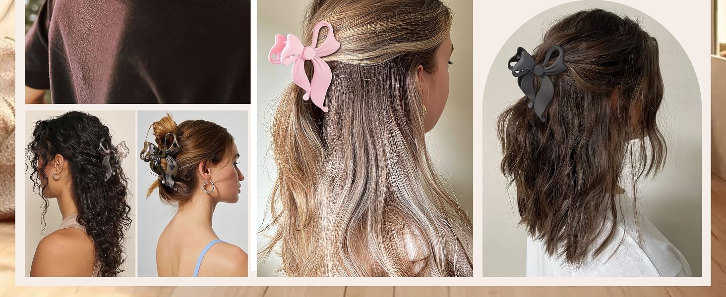 Cute Bow Claw Clips
