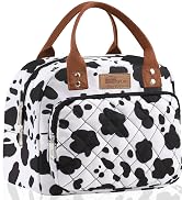 cow print lunch bag