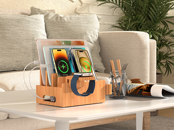 Bamboo Charging Dock