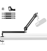 TONOR Microphone Boom Arm, Low Profile Mic Arm, Fully Adjustable Mic Stand with Desk Mount Clamp,...