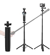 Flymile 20" Pocket 4 3 Camera Tripod for DJI Osmo Action 6/5 Pro/Nano, 360° Adjustable Small Self...