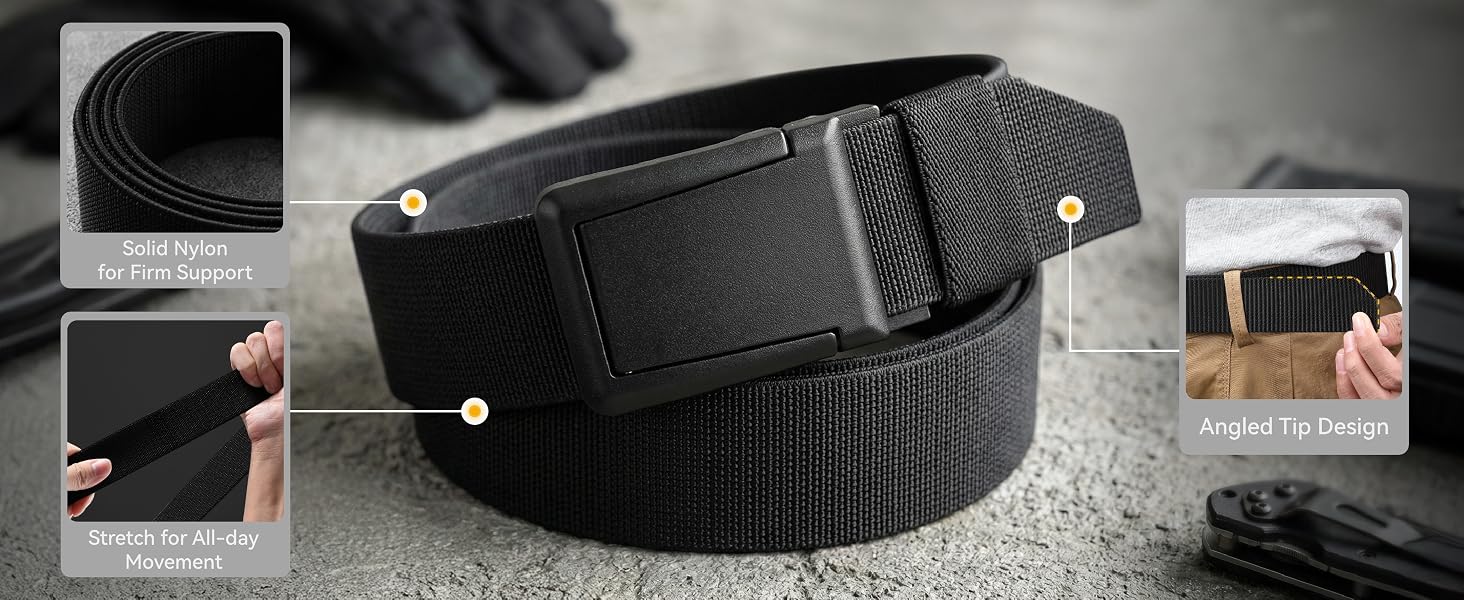 black tactical belt
