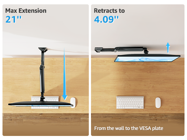 wall mounted monitor arm