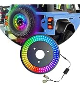 RGB Spare Tire Brake Light for Ford Bronco 2021 2022 2023 2024 Bluetooth Control RGB Running Ligh...