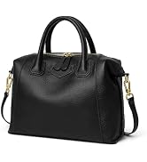 DORIS&JACKY Genuine Leather Satchel Purse and Top Handle Tote Bag for Women | Full Grained Cowhid...