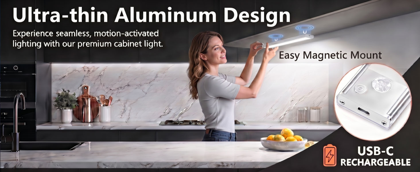 rechargeable under cabinet lighting