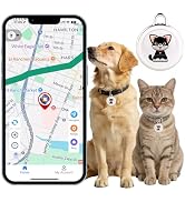 Smart GPS Tracker for Dogs|mini Easy to use Cat GPS Tracker|Waterproof and Drop-Proof|Real-time P...