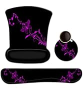 RICHEN Keyboard Wrist Rest Pad and Mouse Wrist Rest Support Mouse Pad Set,Durable & Comfortable &...