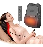 Back and Neck Massager With Heat, Lower Back Massager For Pain Relief | 3D Up&Down Electric Knead...
