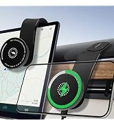 15W Magnetic Car Phone Mount, Wireless Charging Compatible with MagSafe Phone Holder with Navigat...